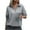 Dark Gray, variant on Lenago Autumn Sweatshirt for Women High Neck 3/4 Zipped Up Pullover Sweatshirts for Ladies Long Sleeves Solid Color Lightweight Sweatshirts Casual Cozy Everyday Wear