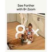 eufy Security Indoor Cam S350 with HomeBase 3, Dual Cameras, 4K UHD Resolution Security Camera with 8× Zoom and 360° PTZ, Human/Pet AI, Dual-Band Wi-Fi 6