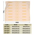 thumbnail image 4 of ZNDUO Lightweight Microfiber Bed Blanket, Orange Minimalism Pattern Super Soft Flannel Cozy Throw Blankets, 80"x60", 4 of 8