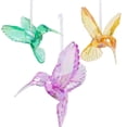 thumbnail image 3 of GOOHOCHY 3 adornos de colibrí acrílicos, colgante de colibrí, decoración de pájaro colgante, 3 of 8
