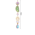 thumbnail image 3 of Yesbay Faux Crystal Pendant Shiny Creative Shape Long Lasting Gift Multicolor Agate Rough Faux Crystal Sun Catcher Window Decor, 3 of 8