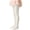 Beige-02, variant on Girls Vertical Ribbed Knit Footed Tights Soft Stretch Solid Color Kids Ballet Pantyhose 2-7Y