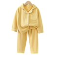thumbnail image 2 of Pijamas de terciopelo para niños y niñas, cárdigan de otoño e invierno, conjunto de dos piezas de manga larga, ropa de hogar para otoño e invierno para niños y niñas, 2 of 5