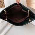 thumbnail image 3 of Bolso de cuero de moda Likrtyny Para mujer bolso grande con asa superior negro, 3 of 4