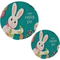 thumbnail image 7 of SKYSONIC 2Pcs Easter Bunny Carrot Pot Holders Trivets, Color Egg Cotton Thread Weave Trivet Heat Resistant Mats Pot Teapot Protection Table Decorative, 7 of 7