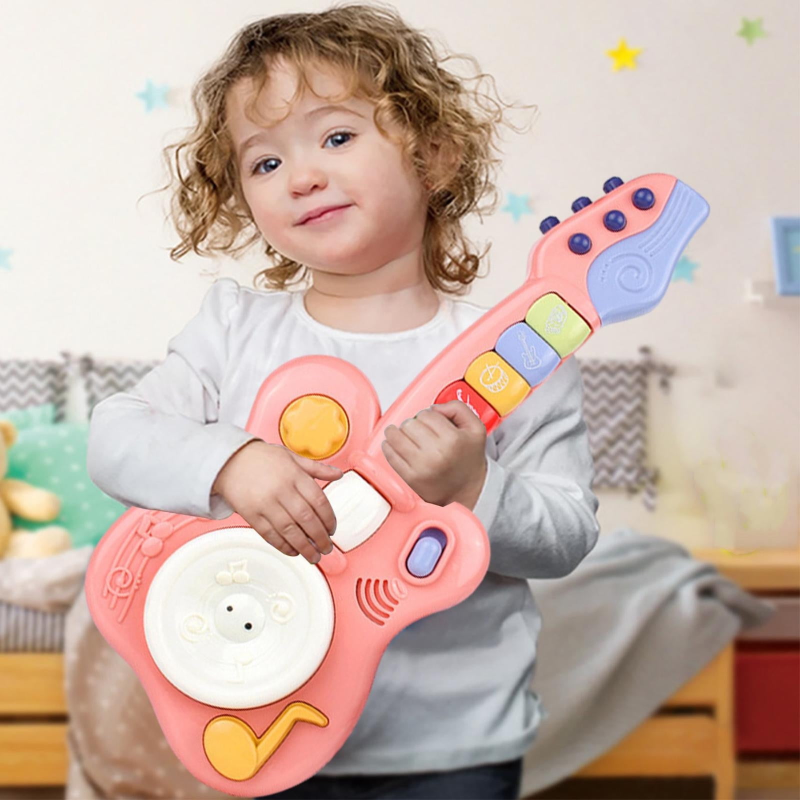 LSLJS Guitare Électrique pour Enfants, Instrument Éducatif Précoce, Jouets Électroniques, Éducation