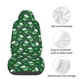 thumbnail image 4 of Wukai Happy St. Patrick's Day Full Set Car Seat Covers with Soft Padding Universal Auto Front Seats Protector and Cushion Mat, 4 of 5