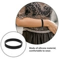thumbnail image 3 of DEEPCRAFF 50Pcs Multi Function Silicone Wristbands Comfortable Stretchable Black Bands for Daily Use, 3 of 6
