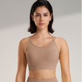 thumbnail image 4 of Womens Bras Sports Fitness Bra Yoga Running Bra Dry Wicking Bra Sports Bra Khaki M, 4 of 8