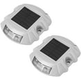 thumbnail image 1 of 2 Pcs Feux de Route Solaires, Feux de Signalisation Blancs Brillants pour Allée Étanches Sans Fil, 1 of 5