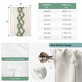 thumbnail image 6 of Sage Green Leaves Tie Up Curtains for Windows, Adjustable Balloon Window Shades, Summer Botanical Retro Art Wooden Kitchen Window Treatments Farmhouse Short Curtains with Rod Pocket 42"x45", 6 of 8