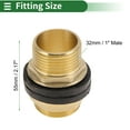 thumbnail image 2 of Conector de rosca externa doble de latón de 1" macho con junta 2.17" 1 Pc, 2 of 7