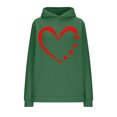 thumbnail image 4 of successthop Pink Women's Hoodies and Sweatshirts Cute Valentines Womens Tops Long Sleeve Polyester Casual Love Heart Printed Lover Gift Blouse Tops for Valentines Gifts L, 4 of 6