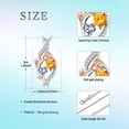 thumbnail image 6 of Taioiat Double Birthstone Necklaces for Women 18K Gold Plated Birthstone Rose Flower Jewelry Anniversary Valentines Day Mother's Day Birthday Gifts for Her Wife Girlfriend Mom, 6 of 6
