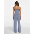 thumbnail image 2 of No Boundaries Striped Tube Top and Pants Set, 2-Piece, Women's XXS-XXL, 2 of 4