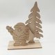 thumbnail image 5 of Adornos de madera hechos a mano con rodajas de madera perforadas previamente para colgar en el árbol de Navidad, decoración artesanal, regalo de recuerdo para niños, 5 of 5