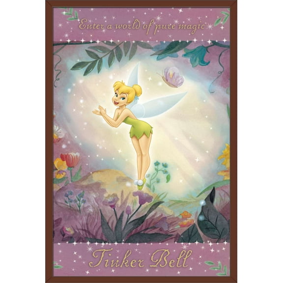 Disney Tinker Bell - Pure Magic Wall Poster, 22.375" x 34", Framed