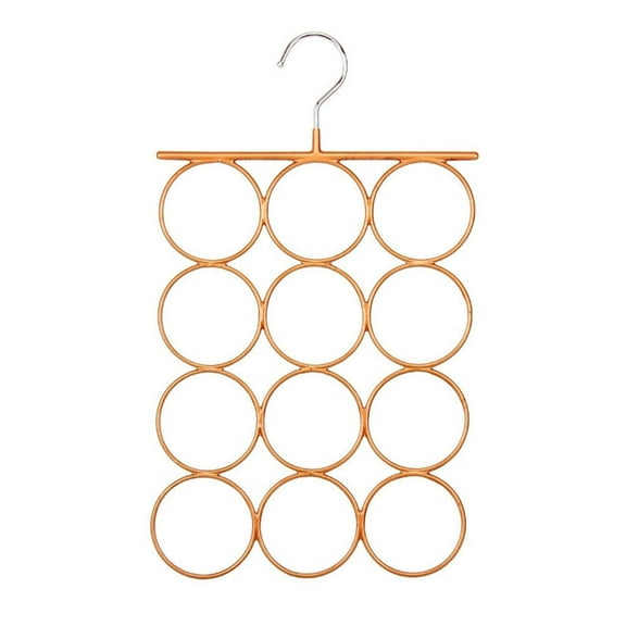 Supvox 1Pcs Hook Shape Scarf Hanger Plastic Storage for Closet Organization Family Gold