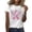 White, variant on Womens Pink Ribbon Breast Cancer Awareness T-Shirt Angel Wings Pink Ribbon Floral Print Short Sleeve Tops Casual Breast Cancer Graphic Crew Neck Tee