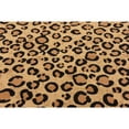 thumbnail image 5 of Unique Loom Wildlife Leopard Design Rug 6' x 6' Square Light Brown/Black, 5 of 5