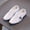 X-250White, variant on YMNXA Toddler Kids Boys Shoes Soft Sole Non Closed Toe Solid Color Comfortable Fashion Performance Shoes For Wedding Birthday Party,White,3-3.5 Years