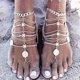 thumbnail image 2 of Tobillera de playa dorada de tamaño ajustable, tobillera de joyería para mujer, regalo de joyería de playa Wmkox8yii fajkfhkj3616, 2 of 3