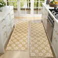 thumbnail image 4 of Kitchen Rugs Sets Of 2,Golden Christmas Pattern Anti Fatigue Kitchen Mat Rugs Non Slip Washable,Decorative Kitchen Floor Mats for Kitchen,Sink,Laundry,17"X47", 4 of 5