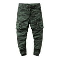 thumbnail image 2 of Men's Cargo Pants Casual Tie 4 8 Mens Pants Cargo Hiking Mens Slim Fit Men's Slim Fit Straight Leg for Men Little L Rave Bottoms Shuffle Casual Classic Personality Fashion Green 28, 2 of 6