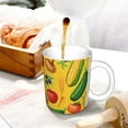 thumbnail image 3 of Disketp Colorful Vegetables Large Coffee Mug with Handle Tea Cup Novelty Coffee Cup for Men Women Office Work, 3 of 6