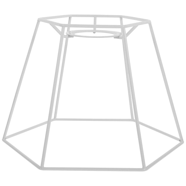 Lot de 1 Abat-Jour Hexagonal en Métal pour Protection d'Ampoule Style Rétro Européen 12 Po