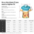 thumbnail image 5 of Pofeuu Hello Summer1 Print Hawaiian Shirt for Men Sleeves Casual Button Down Summer Beach Dress Shirts T-Shirts,X-Large, 5 of 7