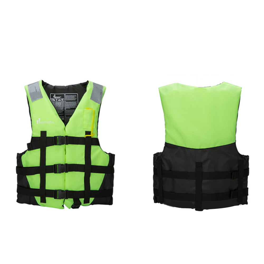 Polyester Adult Life Jacket Swimming Boating Drifte Ski Foam Vest+Whistle TPD 