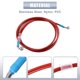 thumbnail image 5 of AN3 M10 Coche Hidráulico Freno Línea Aceite Manguera Tubería Accesorio 28° 90° rojo 220cm Unique Bargains cables de freno para deportes motorizados, 5 of 7