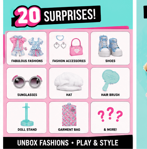 L.O.L. Surprise O.M.G. Trendsetter Fashion Doll with 20 Surprises, Stylish Outfit and Accessories, Unbox Fashion Doll Toy for Kids Ages 4+