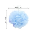 thumbnail image 4 of Unique Bargains 1pc Heart Shaped Bath Shower Loofah Sponge Blue, 4 of 6
