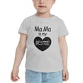 thumbnail image 2 of Mama Is My BESTIE Cute Toddler T Shirts for Boys Girls (Gray, 3T), 2 of 5