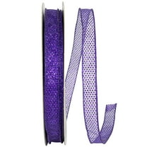 Reliant Ribbon - 25741W-064-03K, Ribbon, Purple, 5/8 Inch, 50 Yards