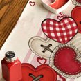 thumbnail image 6 of EUDIDV Romantic Presents Valentine's Day Table Runner Kitchen Dining Table Decoration For Indoor Home Party Valentine's Day Rectangle Tablecloth Heart Fabric Table Cloth Washable Valentine's Decor, 6 of 6