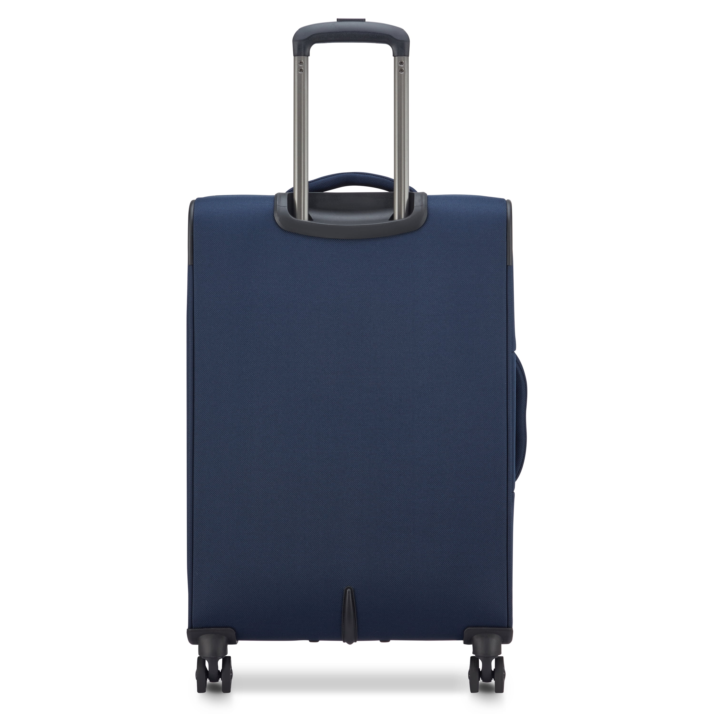 Securitech by Delsey, Rugged Softside 24" Checked Expandable Spinner Luggage, Navy