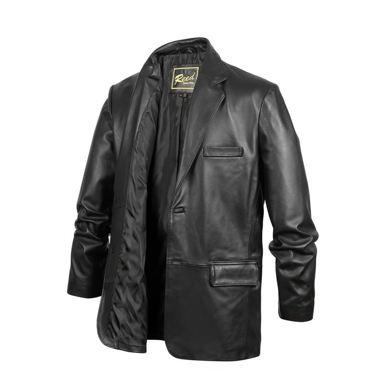 Barton cheap leather blazer