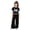 BK2, variant on Tween Girls Clothes 2 Piece Outfit T-Shirt Top + Wide Leg Pants Girl Trendy Clothing Set(BK2,9-10 Years)