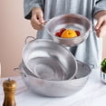 thumbnail image 4 of Stainless Steel Colander Multipurpose Mesh Strainer Baskets Fruit Vegetable Drain Basket with Handles for Kitchen Supply, 4 of 8
