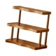 thumbnail image 1 of Estante de exhibición pequeño para fragancias, soporte decorativo de madera de 3 capas para regalo. 50 centímetros, 1 of 8