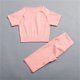 thumbnail image 2 of Gibobby Conjunto de Entrenamiento para Mujer Conjunto de ropa de yoga Moda Sexy Correr al libre Desnudo Ropa deportiva Ropa deportiva de secado rápido ajustada(Rosa, M), 2 of 4