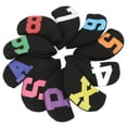thumbnail image 3 of 10 fundas de cabeza de palo de golf, grandes fundas de cabeza de palo de golf impermeables de neopreno de Goma negra, 3 of 10