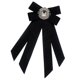thumbnail image 5 of Broche de lazo para mujer, alfiler para niña, joyería, accesorios para el escote, camisa Negro, 5 of 9