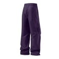 thumbnail image 3 of Work Cargo Pants for Men Relaxed Fit Parachute Pants Casual Drawstring Hip Hop Pants Straight Type Windbreaker Pants, 3 of 5