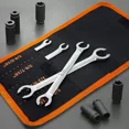 thumbnail image 3 of Flare Nut Wrench Set 4 Piece SAE Brake Line 1 4-11 16 Inch Portable Organizer, 3 of 5