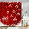 thumbnail image 6 of Fmbmuo Christmas Shower Curtains Waterproof Red Polyester Decorations， Christmas Tree Traditional Shower Curtain 1Pcs, 6 of 6