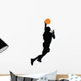 thumbnail image 1 of Basketball Player Silhouette Wall Decal by Wallmonkeys Peel and Stick Graphic (18 in H x 9 in W) WM270485, 1 of 4